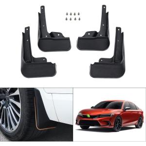imageAutorder Mud Flpas Splash Guards for 2022 2023 2024 2025 Honda Civic Accessories Mudflap Fender Flares Front and Rear Mud Guard Set 4PCS Not Fit for Hatchback