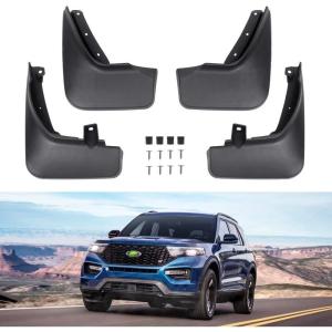 imageAutorder Mud Flpas Splash Guards for Ford Explorer 2020 2021 2022 2023 2024 2025 Accessories Mudflap Fender Flares Front and Rear Mud Guard Set 4PCS