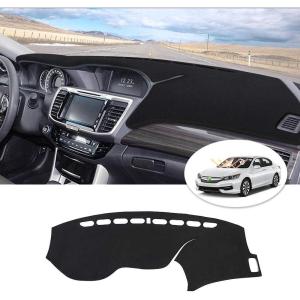 imageCartist Dashboard Cover Mat for 20132015 2016 2017 Honda Accord Accessories Dash Cover Flannel Dash Mat Sunshade Glare UV Rays Protector