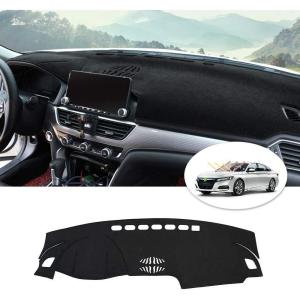 imageCartist Dashboard Cover Mat for 20182020 2021 2022 Honda Accord Accessories Dash Cover Flannel Dash Mat Sunshade Glare UV Rays Protector