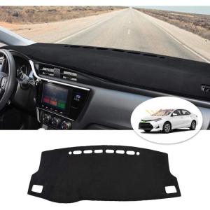 imageCartist Dashboard Cover Mat for 20142018 Toyota Corolla Accessories Dash Cover Flannel Dash Mat Sunshade Glare UV Rays Protector