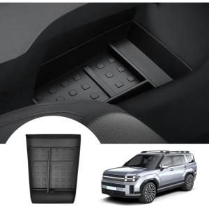 imageAutorder Center Console Organizer for 2021 2022 2023 Hyundai Santa Fe Accessories Armrest Storage Box Secondary Insert Tray with 2 Color Mats24 Lower Center Console Organizer