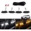 imageAutorder LED Grille Lights for Toyota RAV4 2025 2024 2023 2022 2021 2020 2019 Accessories Front Warning Bulbs with Amber Light and White Light 4PCS Not Fit for AdventureRAV4 PHEV