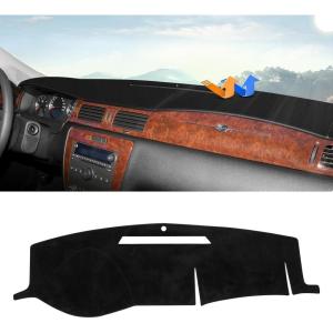 imageAutorder Dashboard Cover Mat for 19972000 Chevy Chevrolet SilveradoGMC Sierra C1500 C2500 C3500 K1500 K2500 K3500 19971999 GMC YukonChevy Tahoe Accessories Dash Cover Flannel Dash Mat Protector20062013 Impala