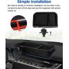 imageAutorder Phone Holder Mount for Jeep Grand Cherokee 2022 2023 2024 2025Grand Cherokee L 2021 2022 2023 Center Console Dashboard Organizer with Phone Stand with AntiSlip Mat