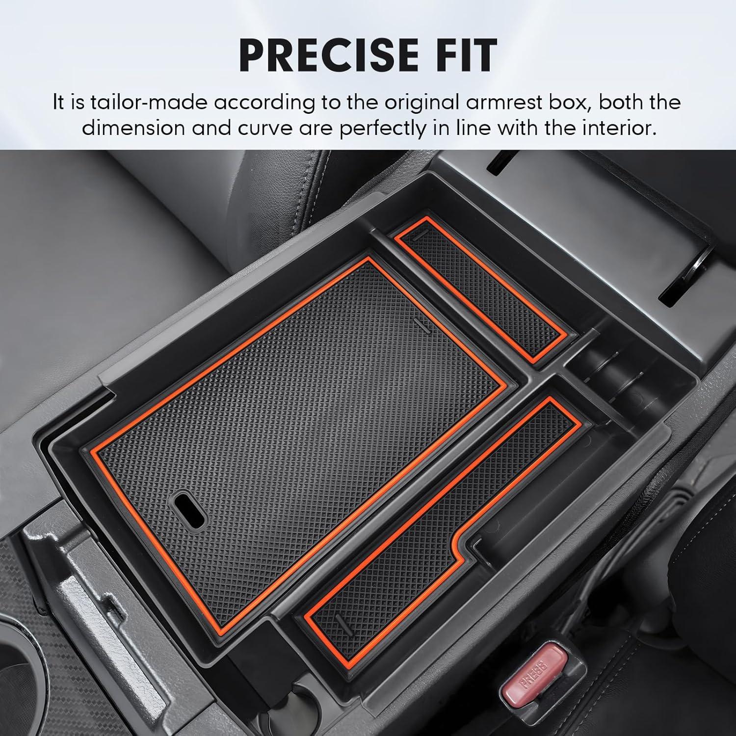imageAutorder Center Console Organizer for 2021 2022 2023 2024 Toyota Venza Accessories Armrest Storage Box Secondary Insert Tray with 2 Color Mats20102024 Toyota 4Runner 2PCS