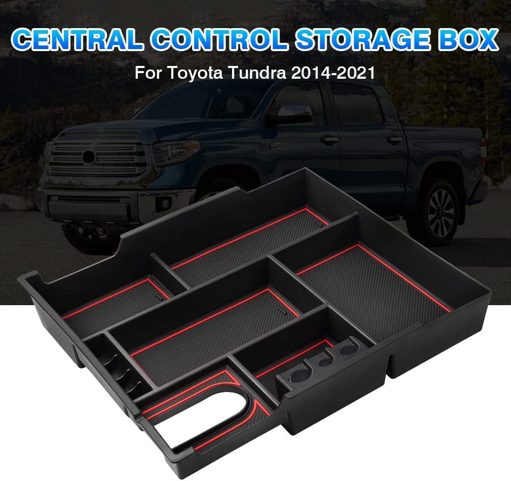imageAutorder Center Console Organizer for 2021 2022 2023 2024 Toyota Venza Accessories Armrest Storage Box Secondary Insert Tray with 2 Color Mats20142021 Toyota Tundra