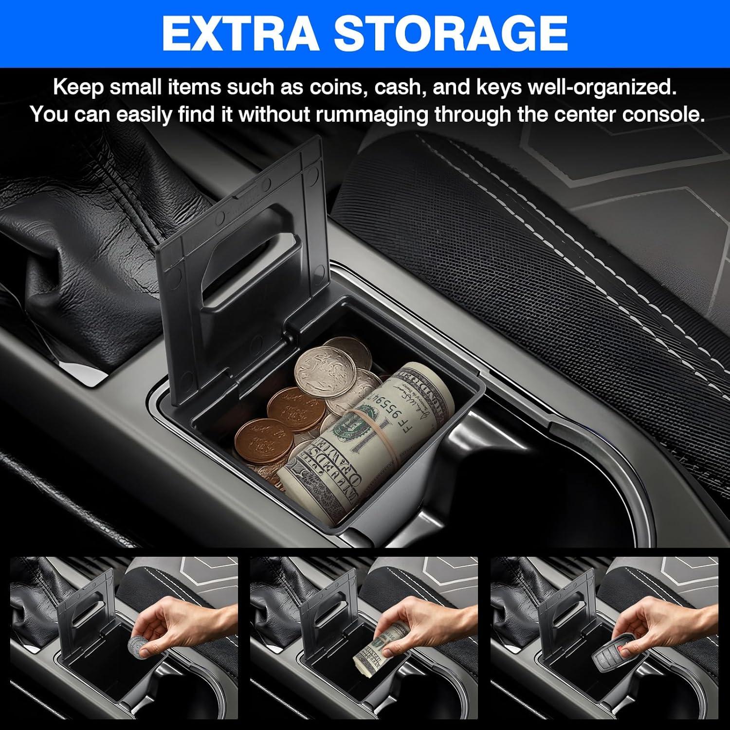 imageAutorder Center Console Organizer for 2021 2022 2023 2024 Toyota Venza Accessories Armrest Storage Box Secondary Insert Tray with 2 Color Mats20162023 Toyota TAcoma