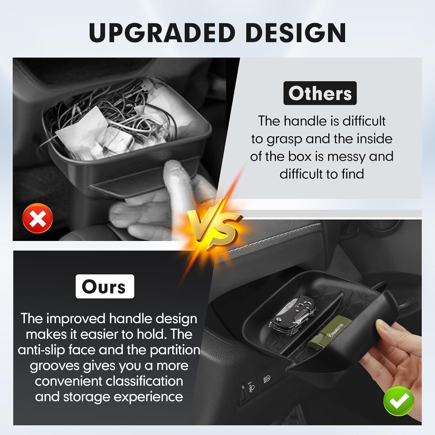 imageAutorder Center Console Organizer for 2021 2022 2023 2024 Toyota Venza Accessories Armrest Storage Box Secondary Insert Tray with 2 Color Mats20192025 Toyota RAV4 2PCS