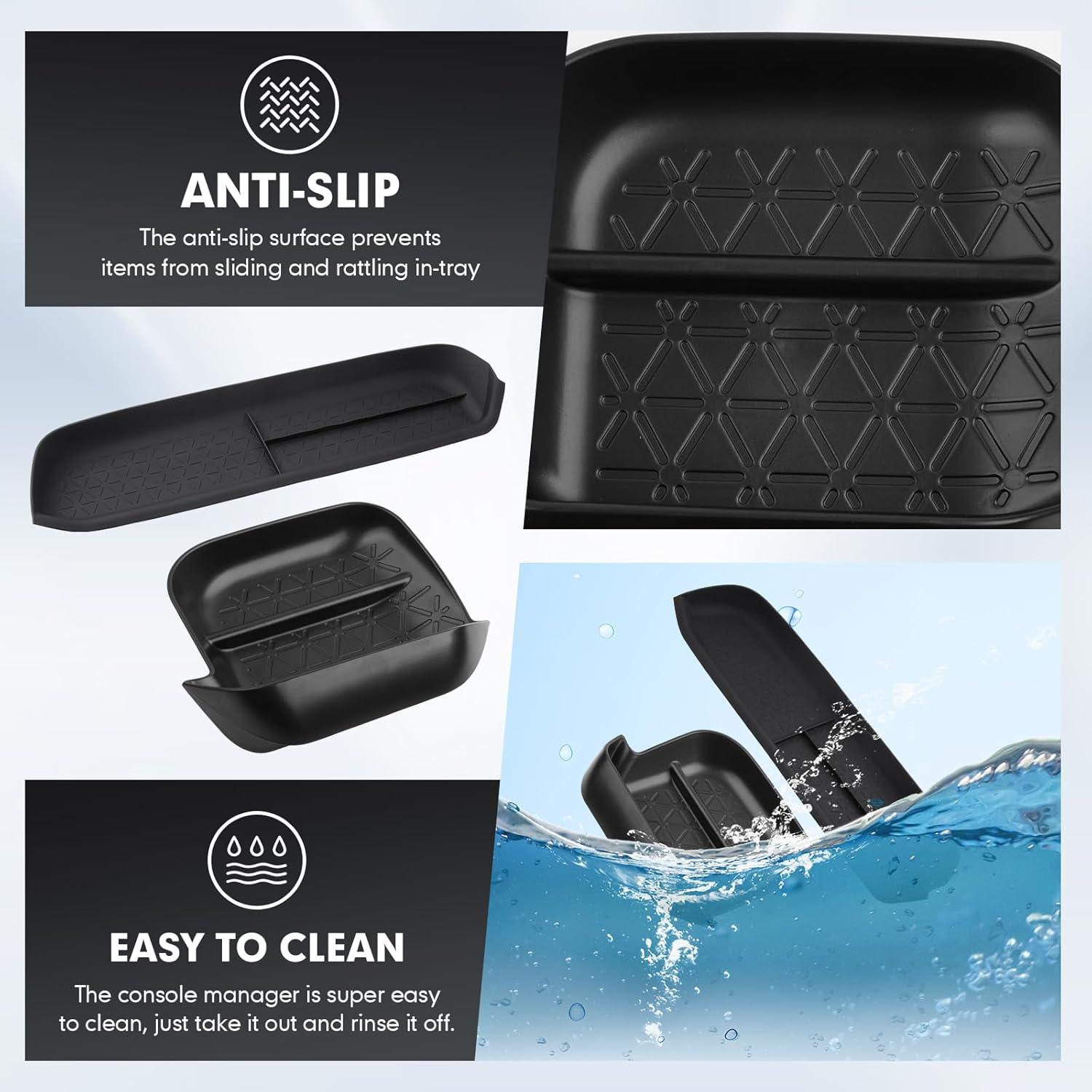 imageAutorder Center Console Organizer for 2021 2022 2023 2024 Toyota Venza Accessories Armrest Storage Box Secondary Insert Tray with 2 Color Mats20192025 Toyota RAV4 2PCS