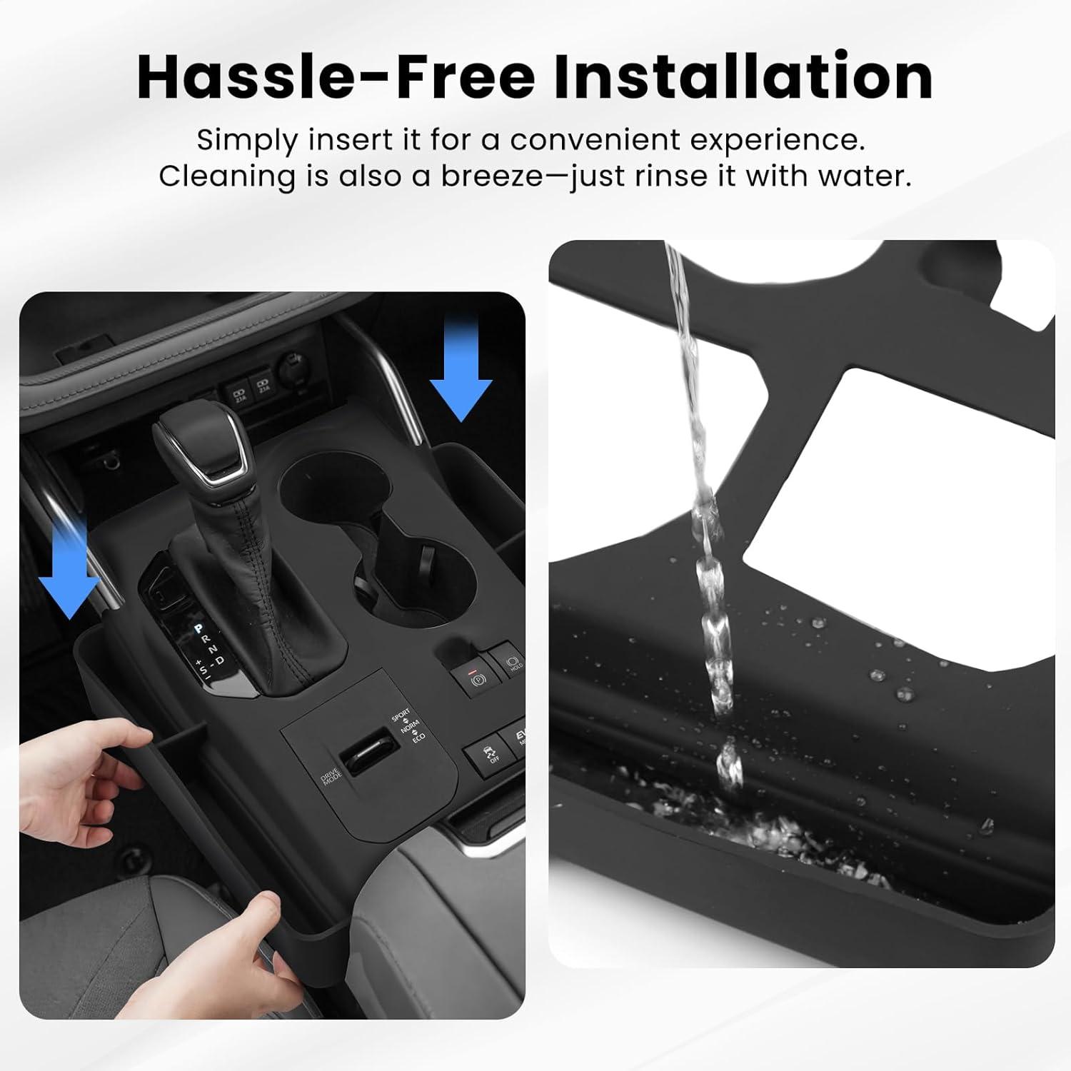 imageAutorder Center Console Organizer for 2021 2022 2023 2024 Toyota Venza Accessories Armrest Storage Box Secondary Insert Tray with 2 Color Mats20202022 Highlander