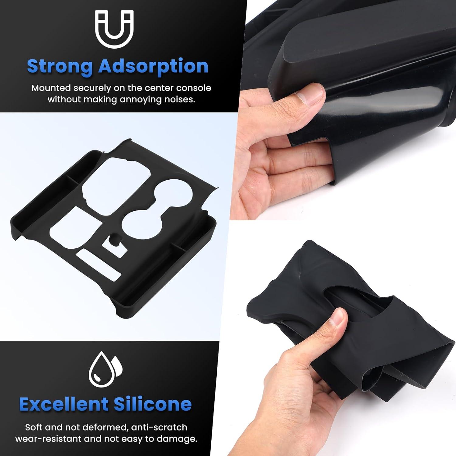 imageAutorder Center Console Organizer for 2021 2022 2023 2024 Toyota Venza Accessories Armrest Storage Box Secondary Insert Tray with 2 Color Mats20202022 Highlander