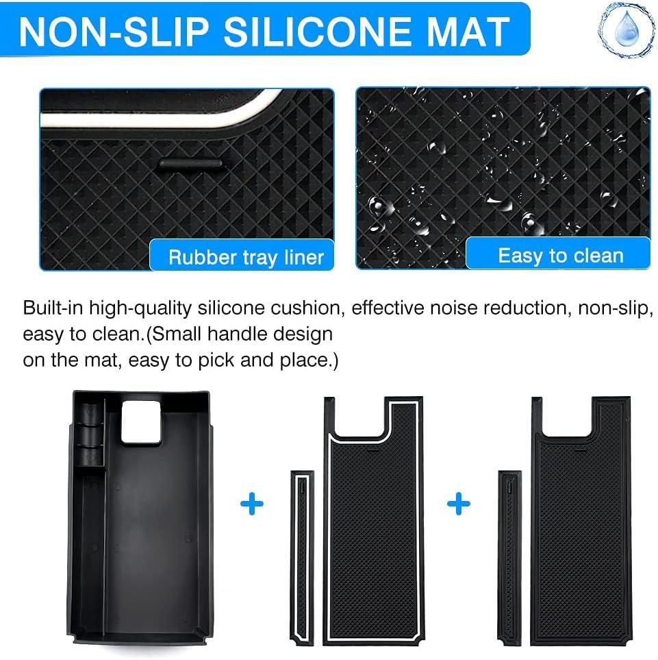 imageAutorder Center Console Organizer for 2021 2022 2023 2024 Toyota Venza Accessories Armrest Storage Box Secondary Insert Tray with 2 Color Mats20212024 Venza