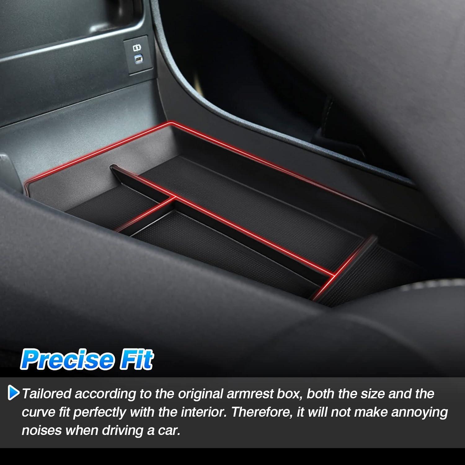 imageAutorder Center Console Organizer for 2021 2022 2023 2024 Toyota Venza Accessories Armrest Storage Box Secondary Insert Tray with 2 Color Mats20232026 Toyota BZ4X