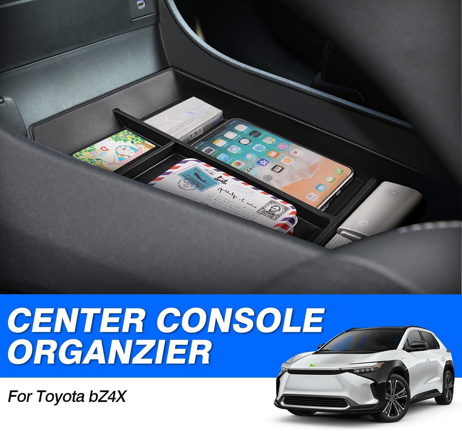 imageAutorder Center Console Organizer for 2021 2022 2023 2024 Toyota Venza Accessories Armrest Storage Box Secondary Insert Tray with 2 Color Mats20232026 Toyota BZ4X