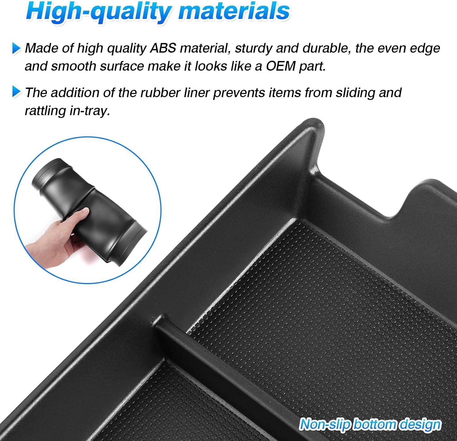 imageAutorder Center Console Organizer for 2021 2022 2023 2024 Toyota Venza Accessories Armrest Storage Box Secondary Insert Tray with 2 Color Mats20232026 Toyota BZ4X