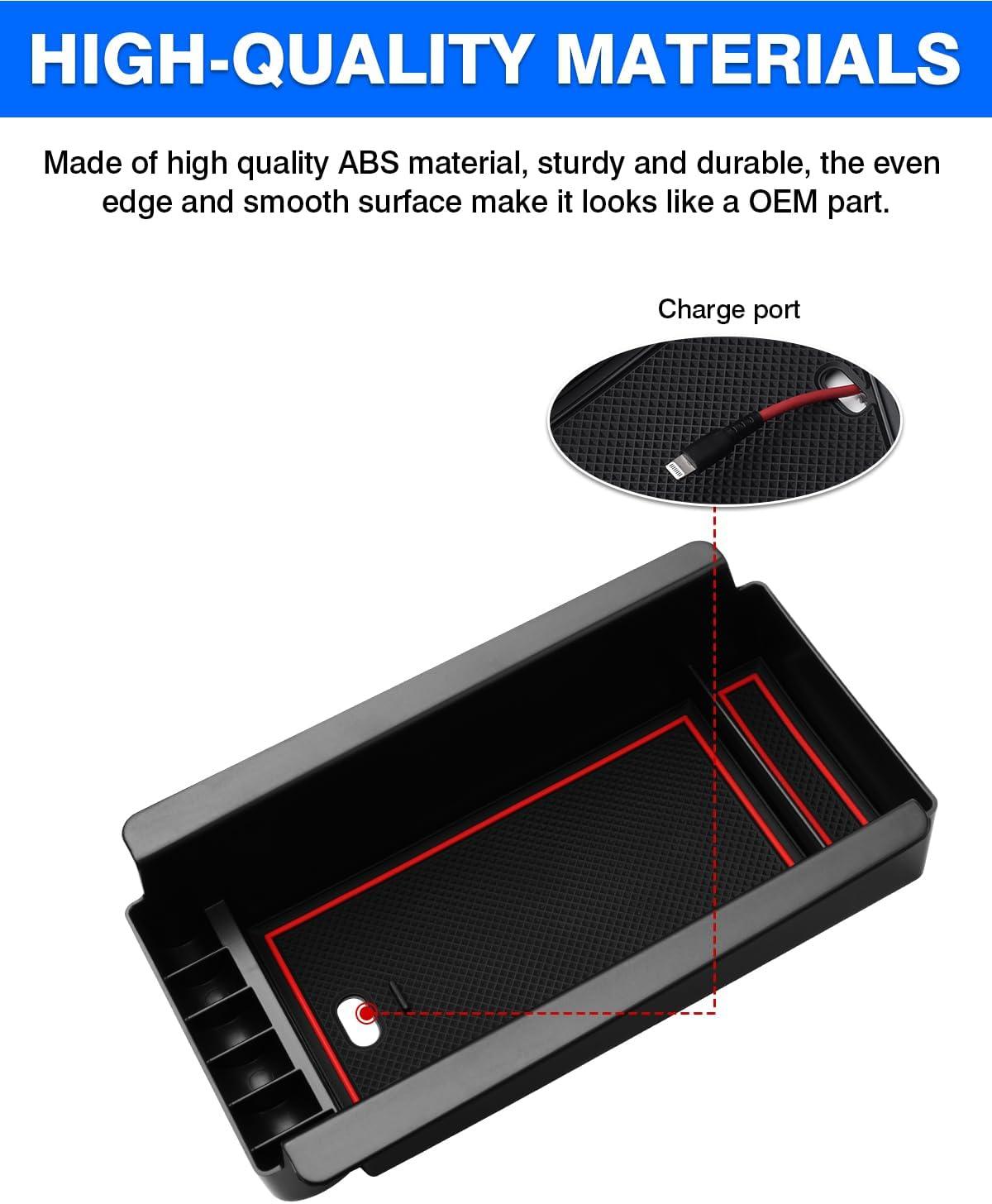 imageAutorder Center Console Organizer for 2021 2022 2023 2024 Toyota Venza Accessories Armrest Storage Box Secondary Insert Tray with 2 Color Mats20232026 Toyota Prius