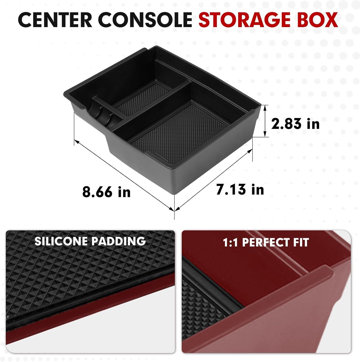 imageAutorder Center Console Organizer for 2021 2022 2023 2024 Toyota Venza Accessories Armrest Storage Box Secondary Insert Tray with 2 Color Mats20242026 Toyota Tacoma