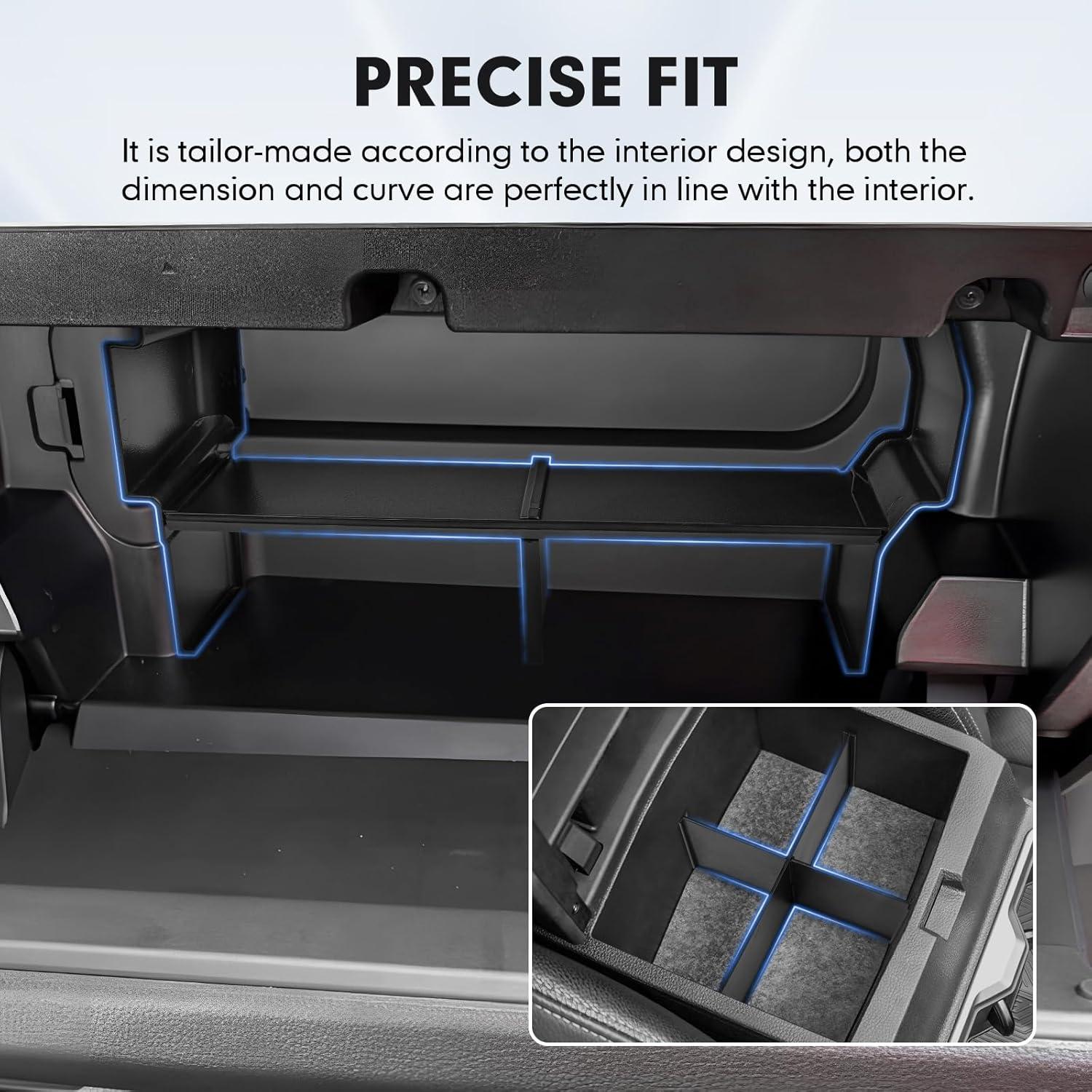 imageAutorder Center Console Organizer for 2021 2022 2023 2024 Toyota Venza Accessories Armrest Storage Box Secondary Insert Tray with 2 Color Mats20242026 Toyota Tacoma 2PCS