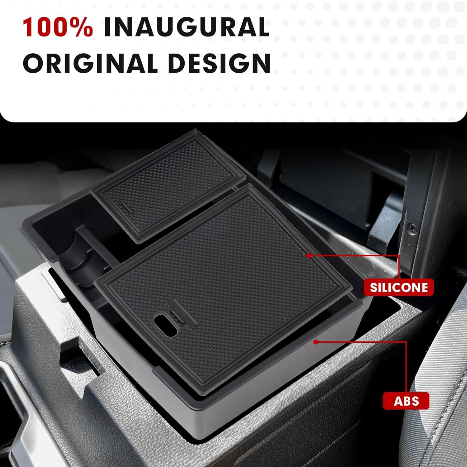 imageAutorder Center Console Organizer for 2021 2022 2023 2024 Toyota Venza Accessories Armrest Storage Box Secondary Insert Tray with 2 Color Mats20242026 Toyota Tacoma
