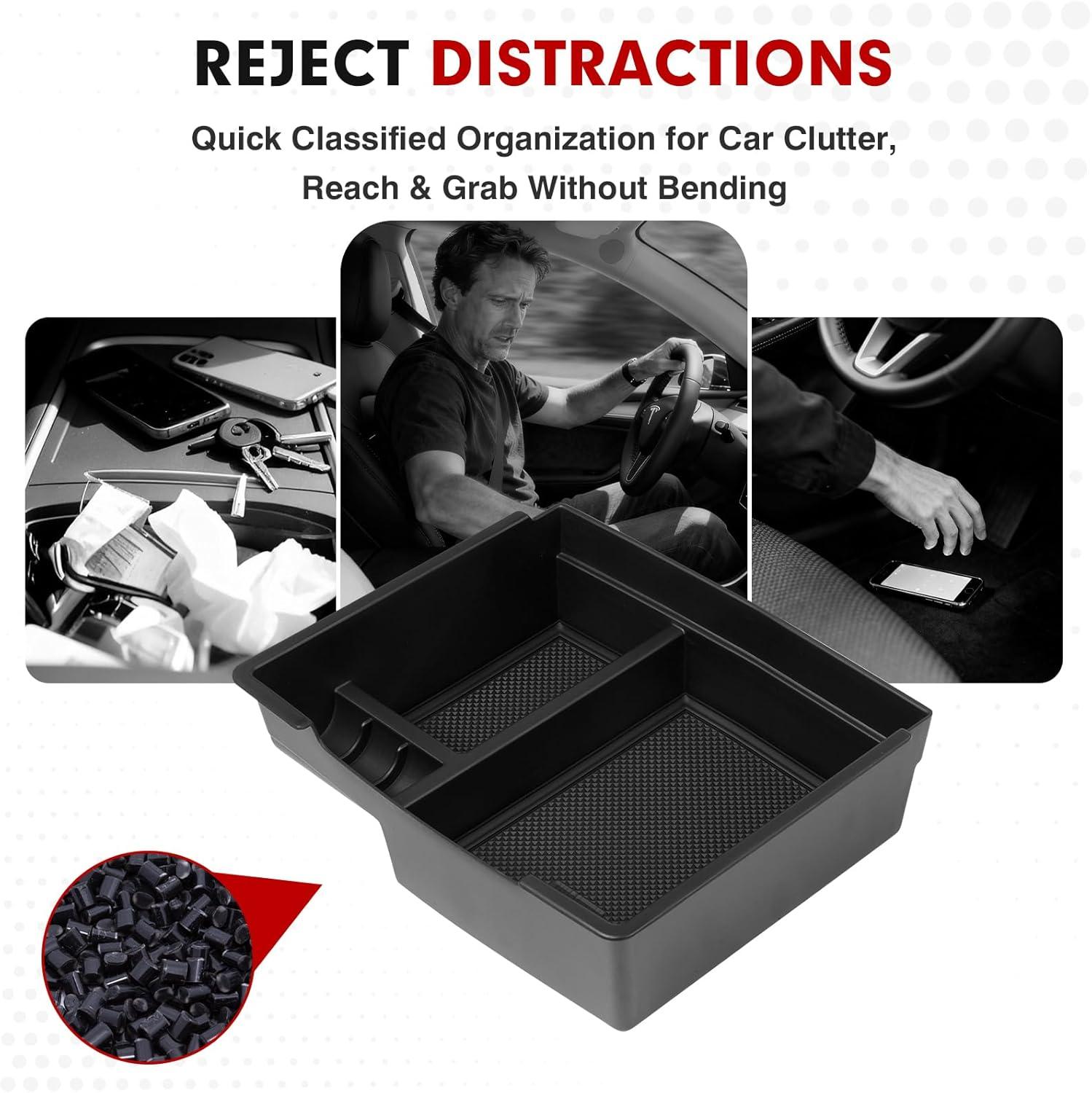 imageAutorder Center Console Organizer for 2021 2022 2023 2024 Toyota Venza Accessories Armrest Storage Box Secondary Insert Tray with 2 Color Mats20242026 Toyota Tacoma