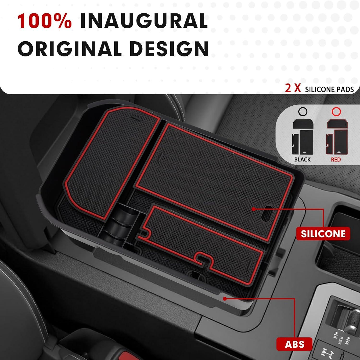 imageAutorder Center Console Organizer for 2021 2022 2023 2024 Toyota Venza Accessories Armrest Storage Box Secondary Insert Tray with 2 Color Mats20242026 Toyota Land Cruiser