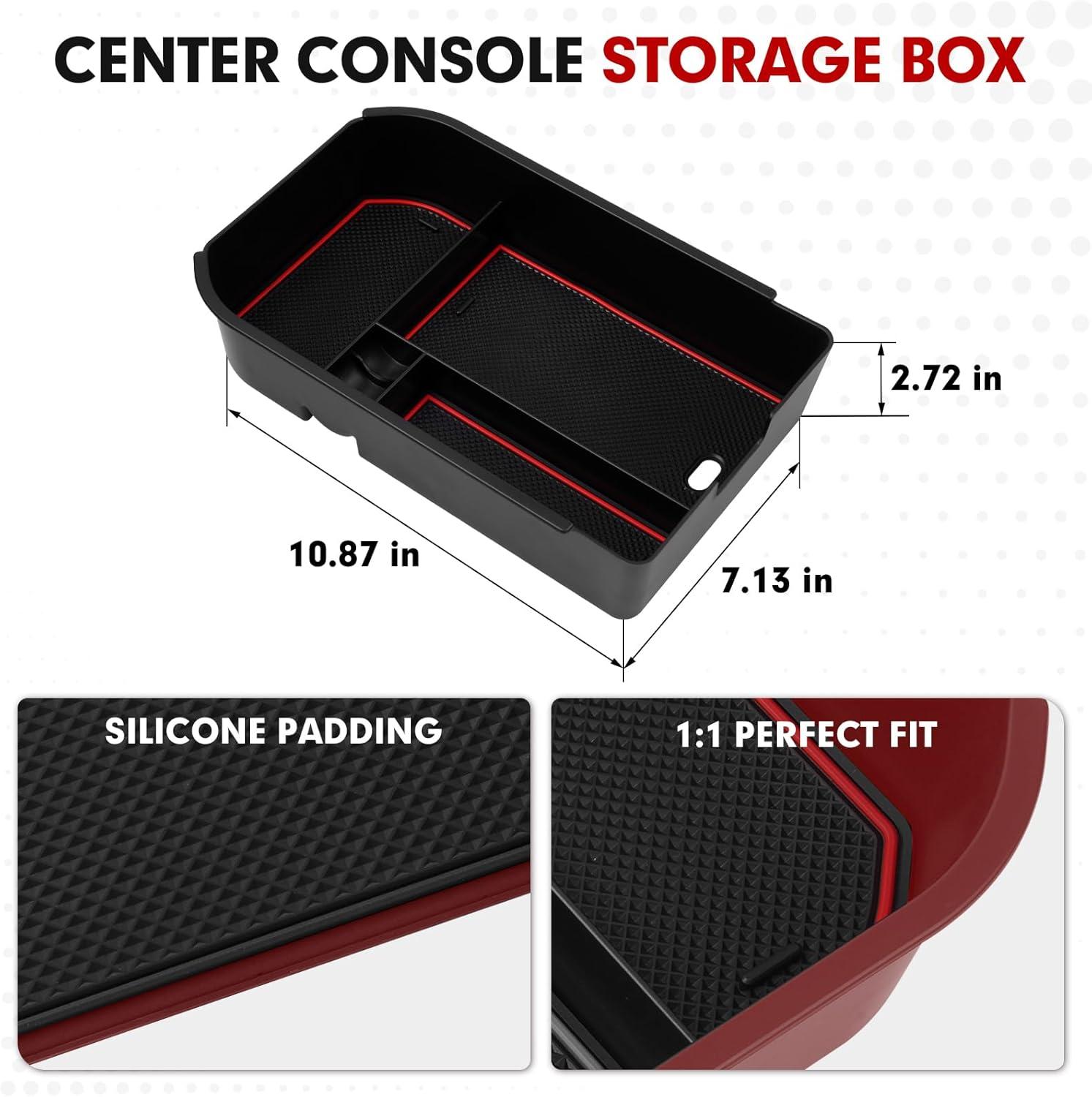 imageAutorder Center Console Organizer for 2021 2022 2023 2024 Toyota Venza Accessories Armrest Storage Box Secondary Insert Tray with 2 Color Mats20242026 Toyota Land Cruiser