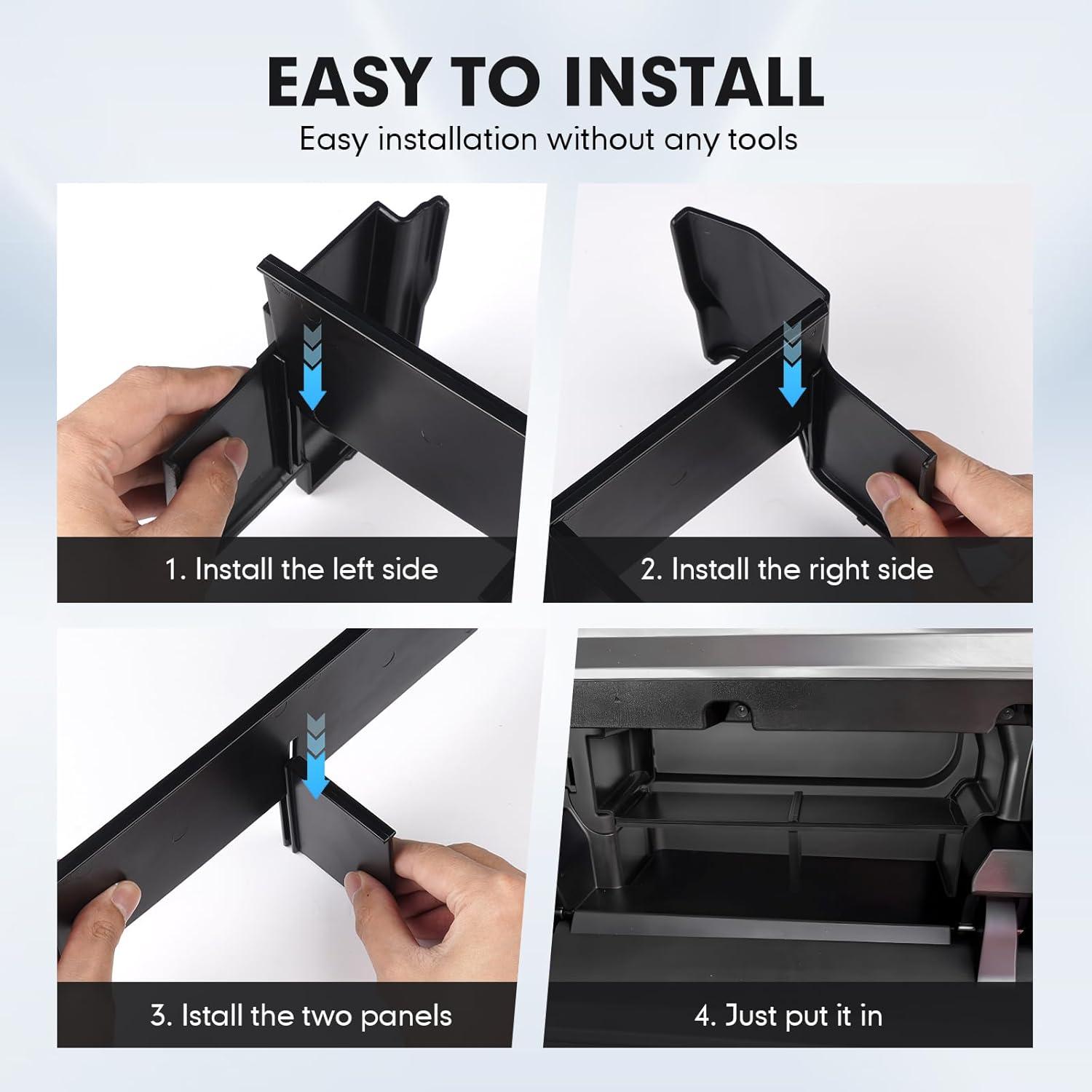 imageAutorder Center Console Organizer for 2021 2022 2023 2024 Toyota Venza Accessories Armrest Storage Box Secondary Insert Tray with 2 Color Mats20242026 Toyota Tacoma 2PCS