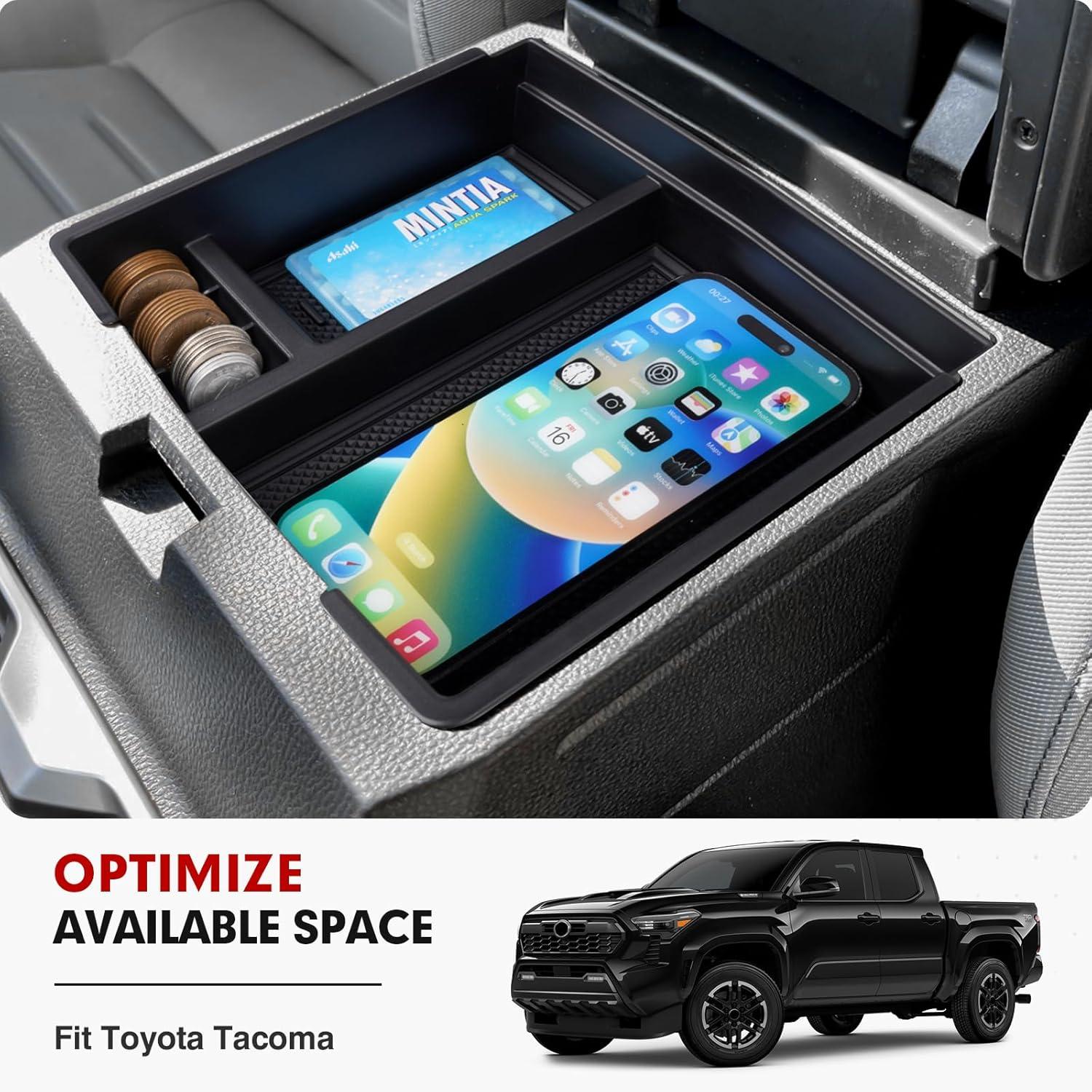 imageAutorder Center Console Organizer for 2021 2022 2023 2024 Toyota Venza Accessories Armrest Storage Box Secondary Insert Tray with 2 Color Mats20242026 Toyota Tacoma