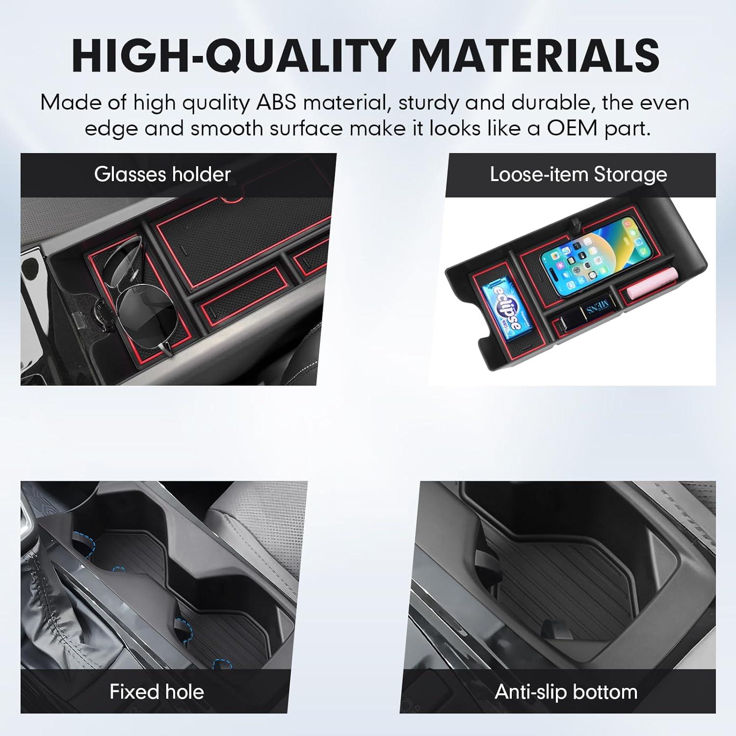 imageAutorder Center Console Organizer for 2021 2022 2023 2024 Toyota Venza Accessories Armrest Storage Box Secondary Insert Tray with 2 Color Mats20252026 Toyota Camry XV80