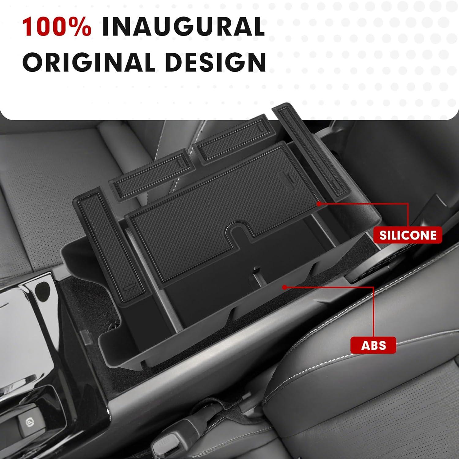 imageAutorder Center Console Organizer for 2021 2022 2023 2024 Toyota Venza Accessories Armrest Storage Box Secondary Insert Tray with 2 Color Mats20252026 Camry