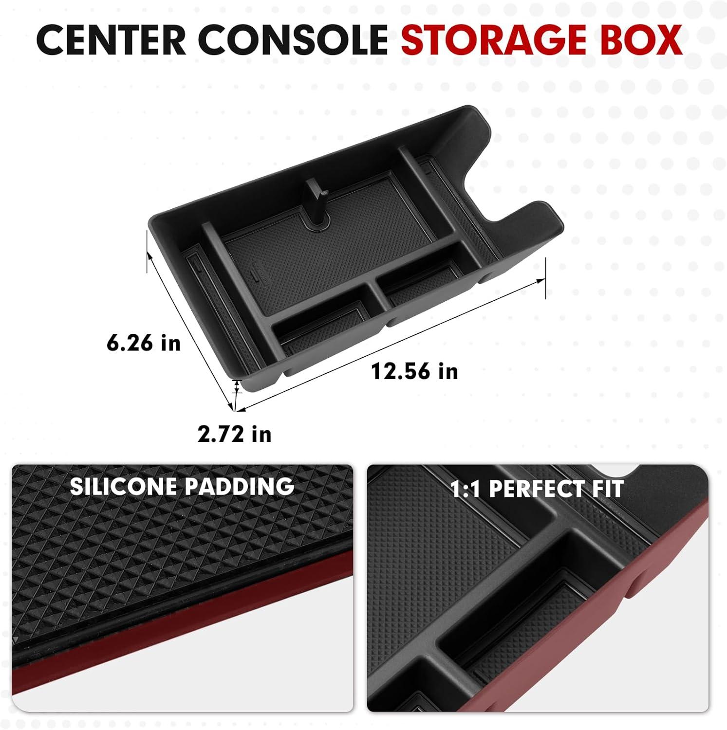 imageAutorder Center Console Organizer for 2021 2022 2023 2024 Toyota Venza Accessories Armrest Storage Box Secondary Insert Tray with 2 Color Mats20252026 Camry