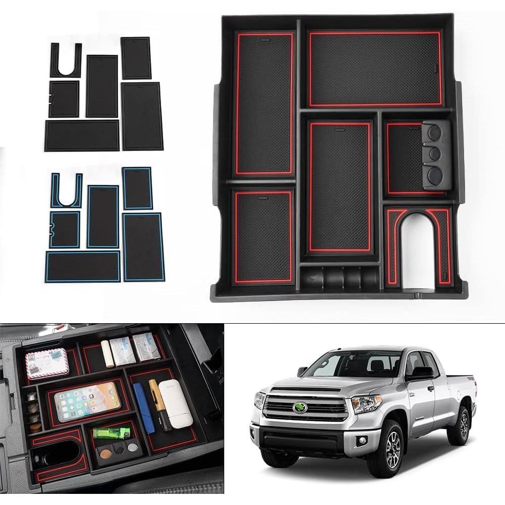 imageAutorder Center Console Organizer for 2021 2022 2023 2024 Toyota Venza Accessories Armrest Storage Box Secondary Insert Tray with 2 Color Mats20142021 Toyota Tundra