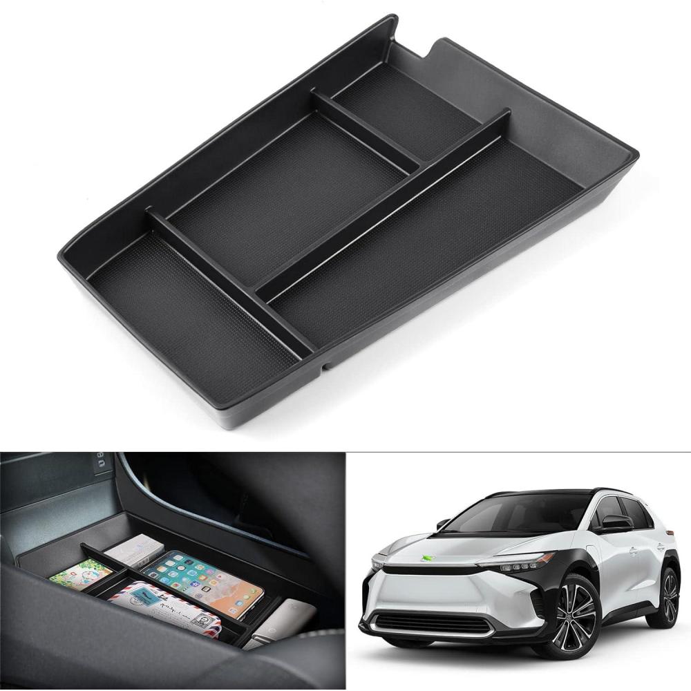 imageAutorder Center Console Organizer for 2021 2022 2023 2024 Toyota Venza Accessories Armrest Storage Box Secondary Insert Tray with 2 Color Mats20232026 Toyota BZ4X