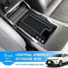 imageAutorder Center Console Organizer for 2021 2022 2023 2024 Toyota Venza Accessories Armrest Storage Box Secondary Insert Tray with 2 Color Mats20212024 Venza