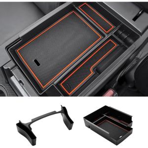 imageAutorder Center Console Organizer for 2021 2022 2023 2024 Toyota Venza Accessories Armrest Storage Box Secondary Insert Tray with 2 Color Mats20102024 Toyota 4Runner 2PCS