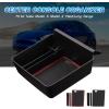 imageAutorder Center Console Organizer for 2021 2022 2023 2024 Tesla Model S Model X PlaidLong Range Accessories Armrest Storage Box Secondary Insert Tray with 2 Color Mats