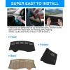 imageAutorder Dashboard Cover Mat for Tesla Model X 2016 2017 2018 2019 Accessories Dash Cover Flannel Dash Mat Sunshade Glare UV Rays Protector