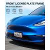 imageAutorder Front License Plate Holder for Tesla Model Y 2020 2021 2022 2023 Accessories License Plate Bracket Mount for Model Y No Drilling Black